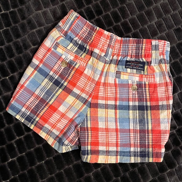 Janie and Jack Infant Boys Plain Shorts-Zip up fly w/button-Belt loops & pockets - Picture 3 of 7